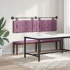 vidaXL Cabecera Colgante Morado 170 x 55 x 5 cm Terciopelo