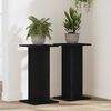vidaXL Soporte de plantas 2 pcs Roble Negro 30 x 30 x 60 cm