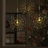 vidaXL Luces de petardo navidad exterior blanco c&aacute;lido 1400 LEDs 20 cm