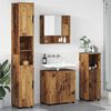 vidaXL Juego de muebles de ba&ntilde;o Montaje en la pared 4 pcs Madera Vieja