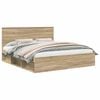 vidaXL Estructura de cama Sonoma 180 x 200 cm Madera de pino macizo