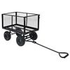 vidaXL Carrito de mano de jard&iacute;n negro 350 kg