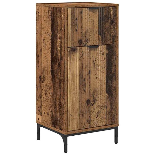 vidaXL Gabinete de Ba&ntilde;o con caj&oacute;n Madera Vieja 39,5 x 36 x 88 cm
