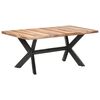 vidaXL Mesa de comedor de madera acacia acabado miel 180x90x75 cm