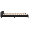 vidaXL Estructura de cama sin colch&oacute;n terciopelo negro 140x190 cm