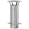vidaXL Extensi&oacute;n de Chimenea Plateado 35 x 35 x 65 cm Acero inoxidable