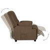 vidaXL Sill&oacute;n reclinable tela de microfibra marr&oacute;n