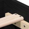vidaXL Estructura de cama con caj&oacute;n Roble Negro 135 x 190 cm
