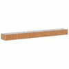 vidaXL Arriate elevado Marr&oacute;n Claro 600 x 80 x 45 cm Acero Galvanizado