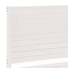vidaXL Cama extralarga sin colch&oacute;n madera maciza blanca 140x210 cm