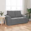 vidaXL Sof&aacute; cama 60cm Gris oscuro Terciopelo