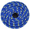 vidaXL Cuerda de barco polipropileno azul 14 mm 25 m