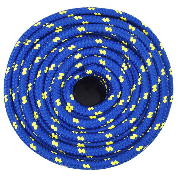 vidaXL Cuerda de barco polipropileno azul 14 mm 25 m