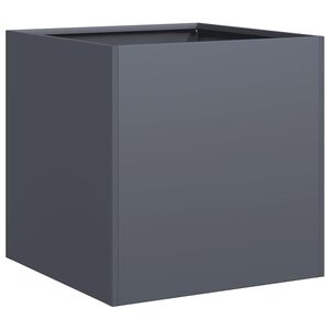vidaXL Jardinera de acero laminado en fr&iacute;o antracita 40x40x40 cm
