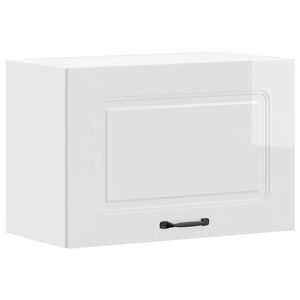 vidaXL Armario de pared de cocina Kalmar blanca de alto brillo