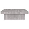 vidaXL Mesa de centro madera contrachapada gris Sonoma 90x90x28 cm