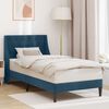 vidaXL Estructura de cama con cabecera Azul 80 x 200 cm Terciopelo