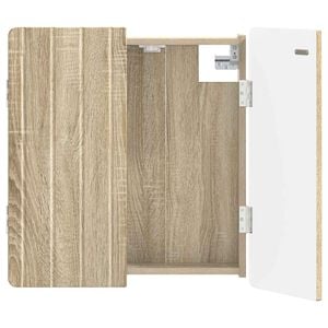 vidaXL Armario para dianas ZWOLLE Roble Sonoma 52,5 x 10,5 x 57,5 cm