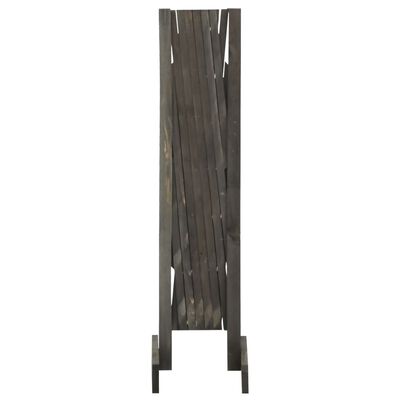 vidaXL Valla de jardín enrejada madera maciza de abeto gris 120x90 cm