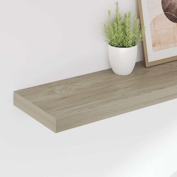 vidaXL Estantes flotantes de pared 2 uds MDF roble 90x23,5x3,8 cm