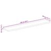 vidaXL Tablero de mesa borde natural madera maciza mango 160x40x3,8 cm