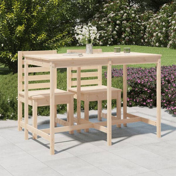 vidaXL Mesa de jard&iacute;n madera maciza de pino 159,5x82,5x110 cmcm