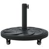 vidaXL Base para sombrilla Negro &Oslash;38-48 mm PE, concreto e hierro