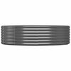 vidaXL Jardinera arriate acero galvanizado antracita 214x140x36cm