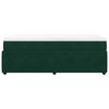 vidaXL Cama box spring con colch&oacute;n terciopelo verde oscuro 90x200 cm