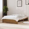 vidaXL Estructura cama sin colch&oacute;n madera maciza marr&oacute;n miel 120x200cm