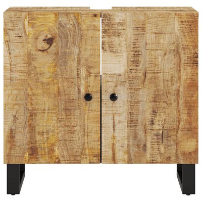 vidaXL Mueble de lavabo madera mango y madera ingeniería 62x33x58 cm