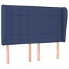 vidaXL Cama box spring con colch&oacute;n tela azul 140x190 cm