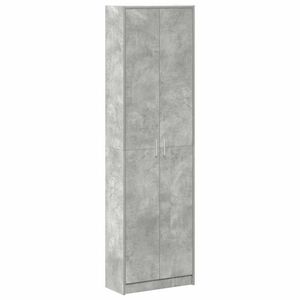 vidaXL Armario Gris Concreto 55 x 25 x 189 cm Madera de ingenier&iacute;a