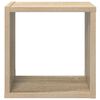 vidaXL Estantes cubo de pared 2 unidades roble Sonoma 26x15x26 cm