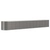 vidaXL Jardinera arriate acero recubrimiento polvo gris 512x80x68 cm