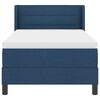 vidaXL Cama tipo Box Spring con colch&oacute;n Azul 200 x 90 cm Poli&eacute;ster
