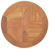 vidaXL Superficie de mesa redonda madera maciza de teca 2,5 cm 40 cm