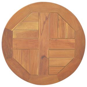 vidaXL Superficie de mesa redonda madera maciza de teca 2,5 cm 40 cm