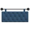 vidaXL Cabecera Colgante Montaje en la pared Azul 110 x 55 x 7 cm tela