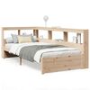 vidaXL Cama con estanter&iacute;a sin colch&oacute;n madera maciza de pino 100x200cm