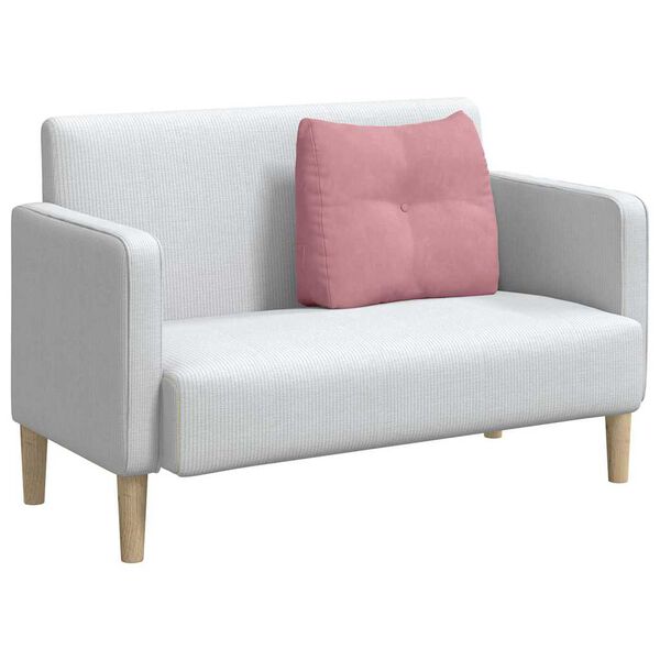 vidaXL Coj&iacute;n de Espalda Rosa 60 x 24 x 50 cm Terciopelo