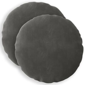 vidaXL Coj&iacute;n con almohada HEERLEN 2 uds. Gris oscuro Terciopelo