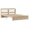 vidaXL Estructura de cama con cabecero madera maciza pino 160x200 cm
