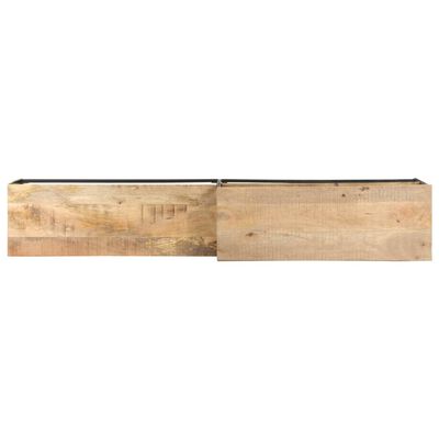 vidaXL Mueble para TV de madera maciza de mango rugosa 180x30x50 cm