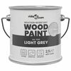 vidaXL Pintura para madera Gris 2,5 L Impresi&oacute;n en pared