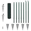 vidaXL Set de euro valla acero verde 10x1,2 m
