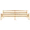 vidaXL Estructura de cama sin colch&oacute;n madera maciza de pino 200x200 cm