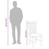 vidaXL Sillas de comedor con cojines 2uds madera maciza blanco caucho