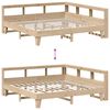 vidaXL Cama con estanter&iacute;a sin colch&oacute;n madera maciza de pino 200x200cm