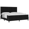 vidaXL Cama tipo Box Spring con colch&oacute;n Negro 200 x 200 cm tela
